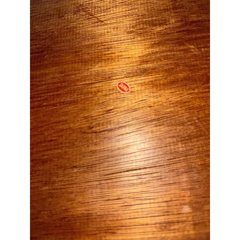 JAPAN Wood & Ceramic Floral Tile Inset Cutting Board, Medium Rectangle, Feet